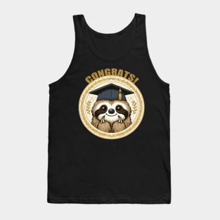 Congrats Graduate Sloth Tank Top